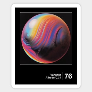Vangelis -  Minimalist Graphic Artwork Design Sticker